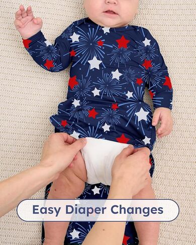 Yoofoss Baby Knotted Gowns 0-3 Months, Newborn Sleepers Hospital Coming Home Outfit for Photograph, Soft Breathable Comfort in Saudi Arabia