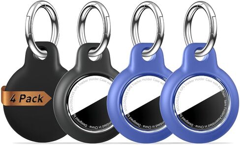 MOLOSLEEVE Waterproof Holder for AirTag 2nd & 1st Generation, All-in Package for Apple for Air tag Case with Keychain, PC Hard Shell Swivel Buckle, for Tracking, Bags, Luggage, Keys, Multicolor in Kuwait