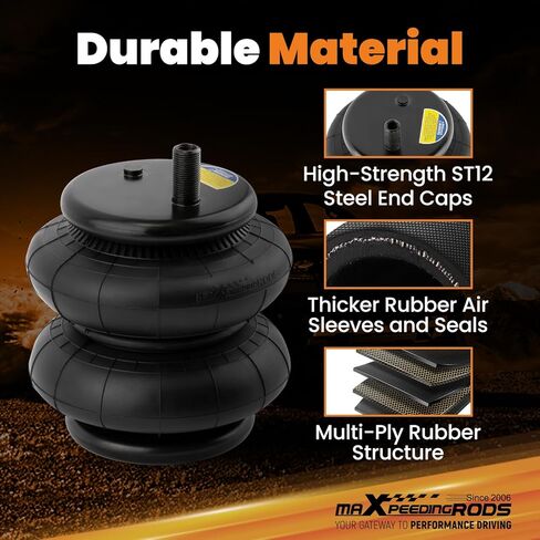 maXpeedingrods 5000 lbs Rear Air Suspension Bags Kit for Ford F-250 F-350 F-450 Super Duty 2011-2016 Air Spring Bag Kit in Saudi Arabia