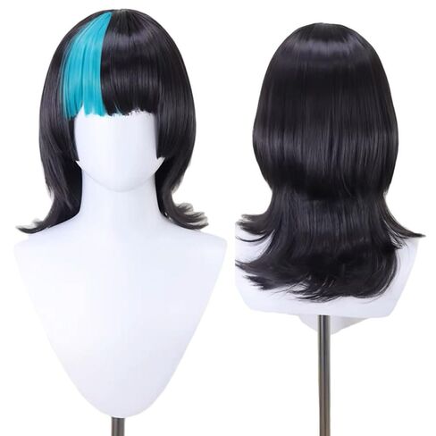 Anime Demon Agatsuma Zenitsu Wigs for Female Women Long Yellow Straight Party Hair Clip on Ponytail Cosplay Props Halloween in Kuwait