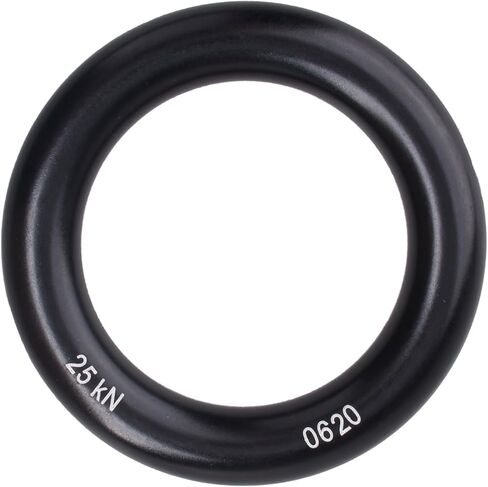 YAPJEB Rappel Ring 25kN لتسلق الصخور، أرجوحة الإنقاذ على شكل O، حبل رابيلينج وحلقة Slackline، معدات توفير الاحتكاك in Kuwait