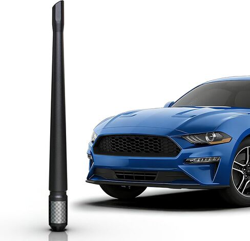 هوائي قصير من ألياف الكربون TEKK متوافق مع Ford / F150 / F250 / F350 / F450 / F550 / Bronco / 7.9 بوصة مطاط مرن ممتاز/مصمم لتعزيز استقبال إشارة راديو FM/AM in Kuwait