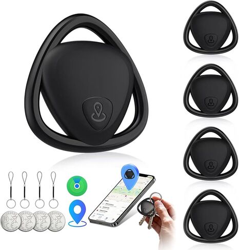 علامات الهواء - 4 عبوات Android 【معتمدة من Google MFG】، تعمل علامة الهواء لجهاز Android Item Finder مع Google Find Hub، ومحدد موقع جهاز تعقب الهواء، والعلامة الذكية للمفاتيح، والأمتعة، والحقائب، وحقائب السفر in Kuwait