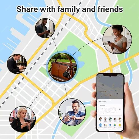 علامات الهواء - 4 عبوات Android 【معتمدة من Google MFG】، تعمل علامة الهواء لجهاز Android Item Finder مع Google Find Hub، ومحدد موقع جهاز تعقب الهواء، والعلامة الذكية للمفاتيح، والأمتعة، والحقائب، وحقائب السفر in Kuwait