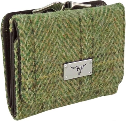 Glen Appin Harris Tweed 'Unst' Small Purse in Deep Pink Tartan Wallet Birthday Gift (Black Watch) in Saudi Arabia