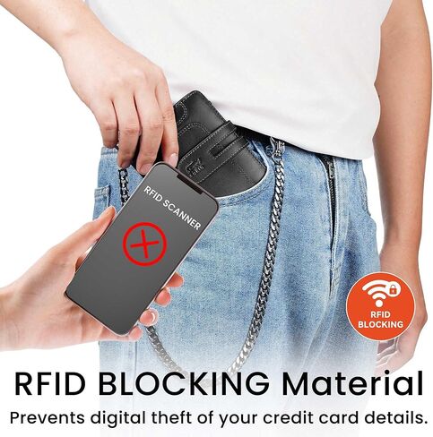 furid Airtag Wallet Men Slim: Wallet with Airtag Holder - Air Tag Wallet for Men, Metal Wallet with 2 Money Clip Replaceable Gift Boxed Set in Saudi Arabia