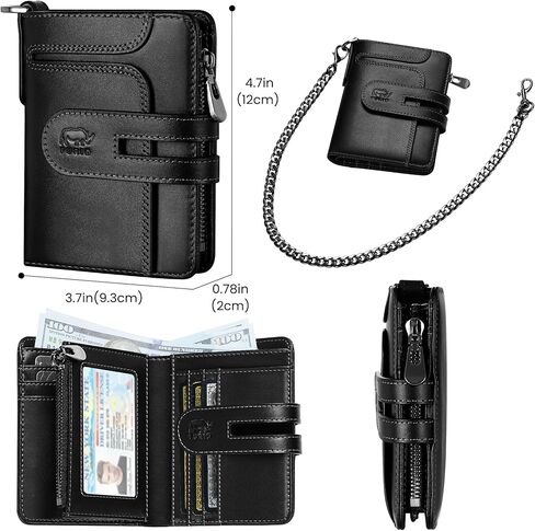 furid Airtag Wallet Men Slim: Wallet with Airtag Holder - Air Tag Wallet for Men, Metal Wallet with 2 Money Clip Replaceable Gift Boxed Set in Saudi Arabia