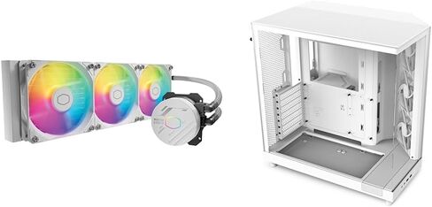 Cooler Master MasterLiquid 360L Core 360mm Close-Loop AIO مبرد سائل، ARGB Sync & MWE Gold 850 V2 وحدات كاملة، 850 وات، كفاءة 80+ ذهبية، 2 موصلات EPS in Kuwait