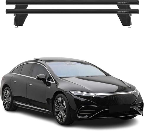 OMAC Roof Rack Cross Bars for Mercedes EQS V297 2022-2025 Lockable 165Lbs Aluminium Silver 2Pcs fits Cargo Carriers Kayak Canoe Bike Snowboard in Saudi Arabia