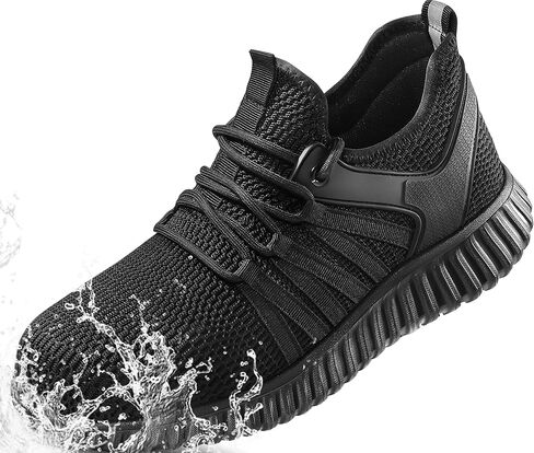Steel Toe Shoes for Men Women丨Waterproof Non Slip Work Shoes丨Indestructible Industrial Construction Roofing Walking Safety Sneakers in Saudi Arabia