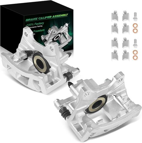 Rear Disc Brake Caliper Assembly with Bracket Fit for:-Dodge Nitro 2007 2010-2011, for:-Jeep Wrangler 2012-2018, Liberty 2008-2012 3.6L 3.7L 3.8L 4.0L OE# 18-B5047, 18-B5046 (2 Pack) in Saudi Arabia