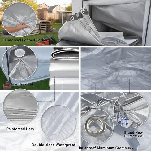 16 Mil Extra Thick Tarp 20x30 Ft | Premium Heavy Duty Waterproof | Universal Multi-Purpose Cover for Car, Boat, RV, Camping, Construction & Home Use in Saudi Arabia