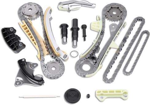 Timing Chain Kit w/Water Pump Tensioner Guide Fits for Ford Edge Explorer F-150 Flex Mustang Police Taurus Transit Lincoln MKS MKX MKZ 2011-2017 3.5 3.7 L DOHC V6 Engine Replace # AT4Z6268A in Saudi Arabia