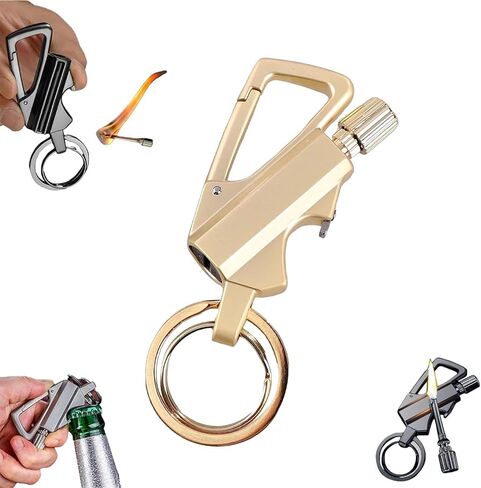 Permanent Match Infinity Lighter, Keychain Lighter with Multitool Keychain Bottle Opener in Saudi Arabia