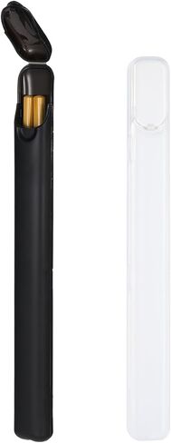 2 PCS Chopsticks Storage Case, Plastic Utensil Holder with Side Opening Lightweight Chopstick Storage Container Portable Carrying Holder for Chopsticks Travel Chopstick Box for Reusable, Black in Saudi Arabia