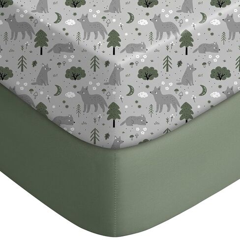 Yoofoss Pack and Play Sheets Fitted, Mini Crib Sheets 2-Pack for Pack N Play Mattress, Stretchy Playard Sheet, Soft and Breathable (Panda) in Saudi Arabia