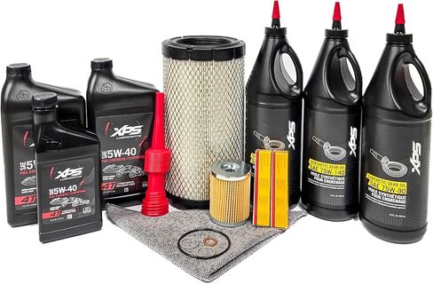 Can-Am Defender HD10 HD9 HD8 HD7 Full Service Oil Change Maintenance Kit With Air Filter and DCPR8E Spark Plugs CHECK YOUR PLUGS! C02 in Saudi Arabia