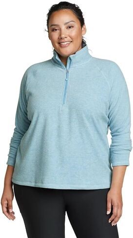 Eddie Bauer Women's Quest Fleece 1/4-Zip - صلب in Saudi Arabia