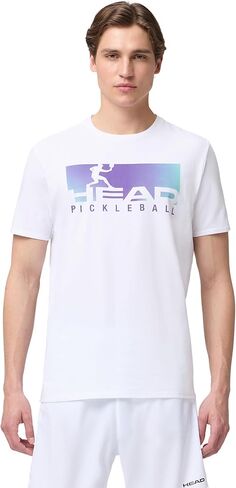 HEAD Men’s Vision T-Shirt – Cotton Blend Performance Tee with Moisture-Wicking Fabric and Modern Graphic Print in Saudi Arabia