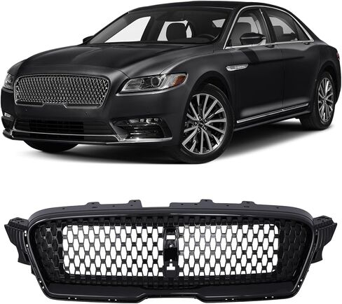 KARPAL Front Upper Bumper Grille Compatible with 2017-2019 Lincoln MKZ HP5Z-8200-AA Black w/Chrome in Saudi Arabia