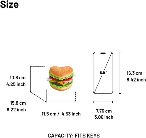 JW PEI Women's Heart Burger Novelty Clutch Bag in Saudi Arabia