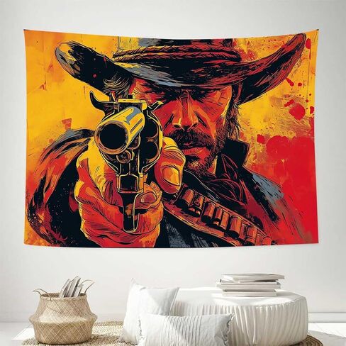 LATETOMT 60x44in Western Tapestry for Bedroom Western Tribe Wall Blanket Cool Kids Wall Art Hanging for Man Home Living Room Decor LTMTADJ993 in Saudi Arabia