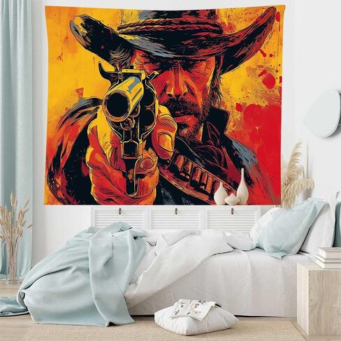 LATETOMT 60x44in Western Tapestry for Bedroom Western Tribe Wall Blanket Cool Kids Wall Art Hanging for Man Home Living Room Decor LTMTADJ993 in Saudi Arabia