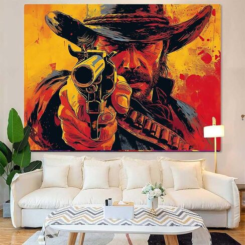 LATETOMT 60x44in Western Tapestry for Bedroom Western Tribe Wall Blanket Cool Kids Wall Art Hanging for Man Home Living Room Decor LTMTADJ993 in Saudi Arabia