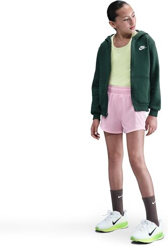 Nike Girls' One Dri-FIT High-Waisted Woven Training Shorts in Saudi Arabia