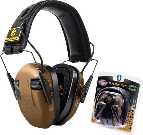 EARMOR M300T حماية السمع بتقنية البلوتوث، واقيات أذن إلكترونية لتقليل الضوضاء مع وسادات أذن هلامية in Saudi Arabia