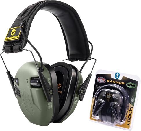 EARMOR M300T Bluetooth Hearing Protection, Electronic Ear Muffs For Shooting Noise Reduction With Gel Ear Pads in Saudi Arabia