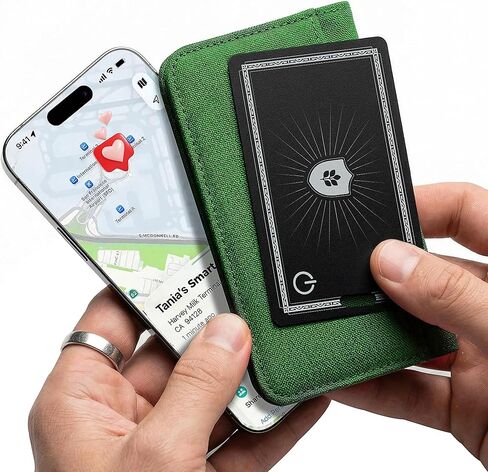 بطاقة تعقب المحفظة الجديدة لعام 2026 لجهاز Apple Find My (iOS فقط) - جهاز تعقب بلوتوث رفيع للغاية وقابل لإعادة الشحن، طاقة بقاء لمدة 5-10 سنوات، مكتشف مفاتيح جهاز تعقب GPS، محدد موقع العناصر للمحفظة والحقائب والأمتعة (عبوة واحدة) in Saudi Arabia