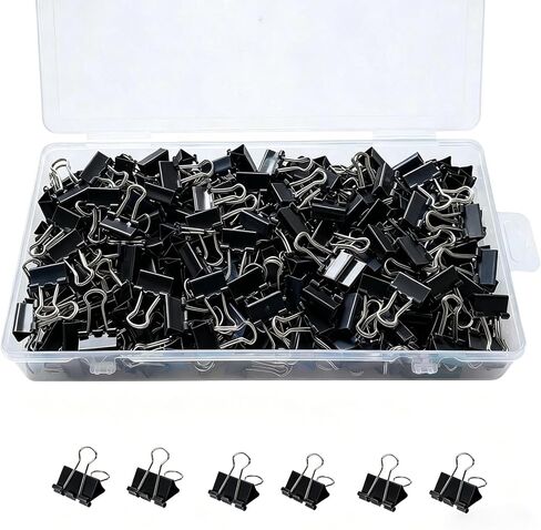 260Pcs Mini Binder Clips Assorted Colored, 0.59 in/15mm Small Binder Paper Clips Office Clips Office Supplies Desk, Micro Size Cute Binder Clips, Small Paper Clamps for Home School Business (Colored) in Saudi Arabia