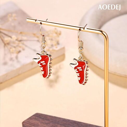 Aoedej 4 Pairs Soccer Studs Earrings Football Earring Alloy Soccer Jewelry Set for Women Men Player Fan Gifts Piercing Jewelry in Saudi Arabia