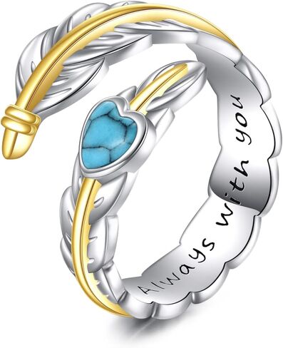Spinner Ring 925 Sterling Silver Open Rings Adjustable Vintage Jewelry Gifts for Women in Saudi Arabia