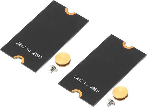 PATIKIL M2 NVME SSD نقل بطاقة محول ممتدة 2230-2242، 2 قطعة محول تمديد M.2 يتغير إلى حجم طويل مع مفكات لمقاهي الإنترنت في المنزل والمكتب، أسود in Kuwait
