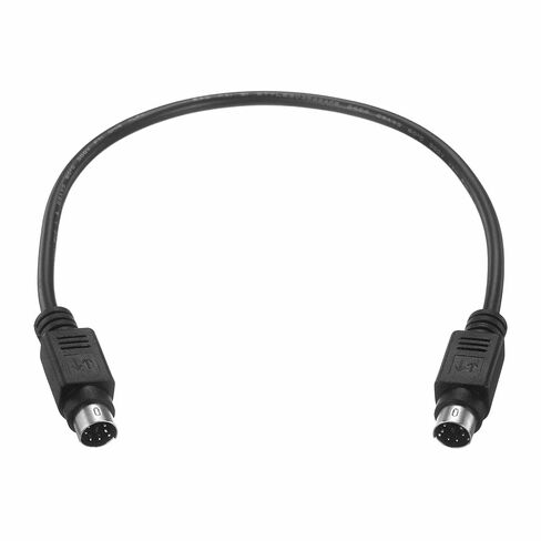 كابل تمديد PS/2 للماوس ولوحة المفاتيح بطول 6.6 قدم - كابل تمديد أسلاك نحاسية 28 AWG 6 Pin UL2464 ذكر إلى ذكر للوحة مفاتيح الماوس المستديرة PS/2، أسود in Kuwait