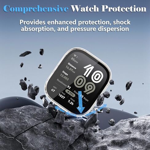 Liuyuxi 2-Pack Hard PC Protective Case with Screen Protector for Amzfit Bip 6, Scratch-Resistant Full Coverage Case For Amzfit Bip 6 Smartwatch. in Saudi Arabia