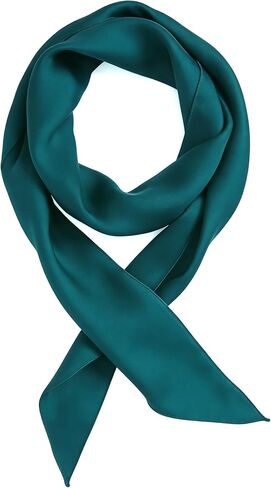 Long Neckerchief Solid Color Skinny Scarf for Women in Saudi Arabia