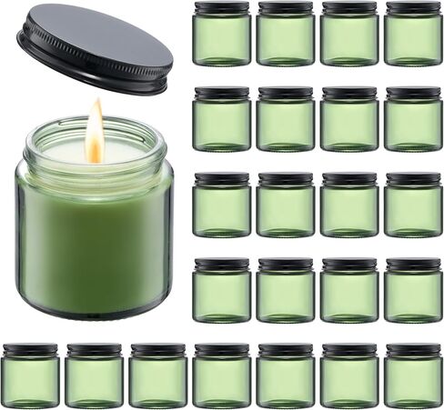 Danmu 3oz Glass Candle Jars,Candle Jars for Making Candles,Wedding,Baby Shower,Party Favors Decoration 24 Pack in Saudi Arabia