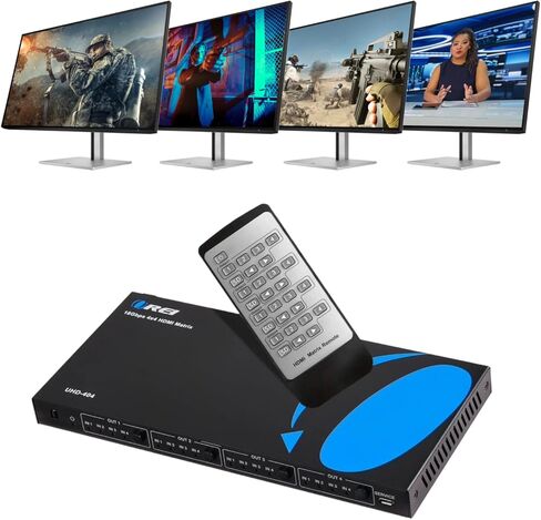 OREI 16x16 HDMI Matrix Switch – 4K@60Hz 18Gbps, HDR10+/Dolby Vision, 4K-to-1080p Downscaling, Audio Extraction, ARC Support, EDID Management, LAN/RS232/IR Control in Saudi Arabia