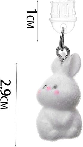 Mobile Phone Type C Charge Port Dust Plugs DIY Rabbit Pendant for Samsung Huawei Tablet USB-C Port Anti-Dust Stopper Cover,Yellow in Saudi Arabia