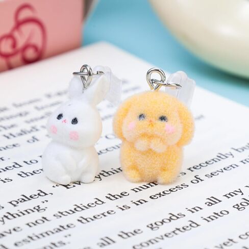 Mobile Phone Type C Charge Port Dust Plugs DIY Rabbit Pendant for Samsung Huawei Tablet USB-C Port Anti-Dust Stopper Cover,Yellow in Saudi Arabia