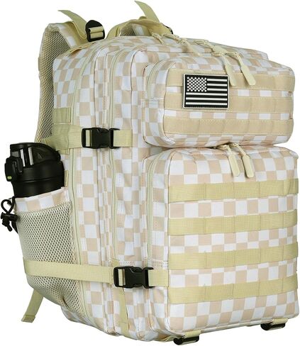 25L/45L Tactical Backpack Military Tactical Backpack Heavy Duty Molle Assault Pack for Work Gym Outdoors (1.0 25L-leopard, Small) in Kuwait