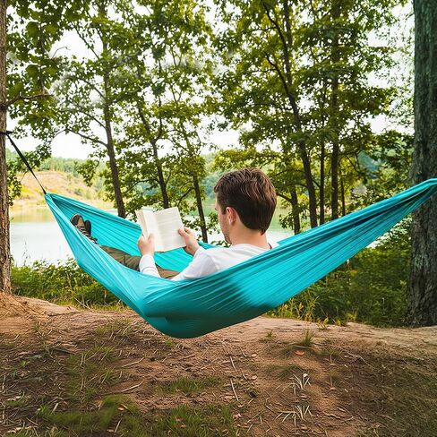 Camping Hammock Lightweight Portable, 103''x56'' Hammock with 2 Tree Straps&Carry Bag for Outdoor, Backpacking, Hiking, Beach, Travel, Backyard in Saudi Arabia