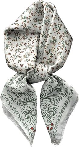 NIDMIDO Women's Square Neck Satin Silk Scarfs Head Scarf Satin Silk Feeling Scarf Sleeping Hair Wrapping Night 27.5" in Kuwait