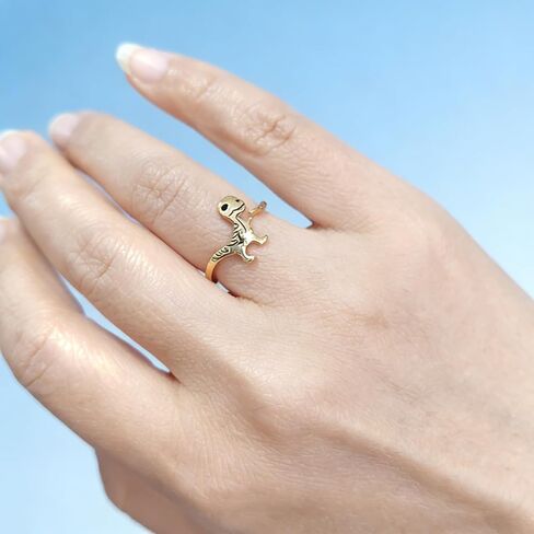 2Pcs Dinosaur Rings for Men BFF Dinosaur Ring in Saudi Arabia