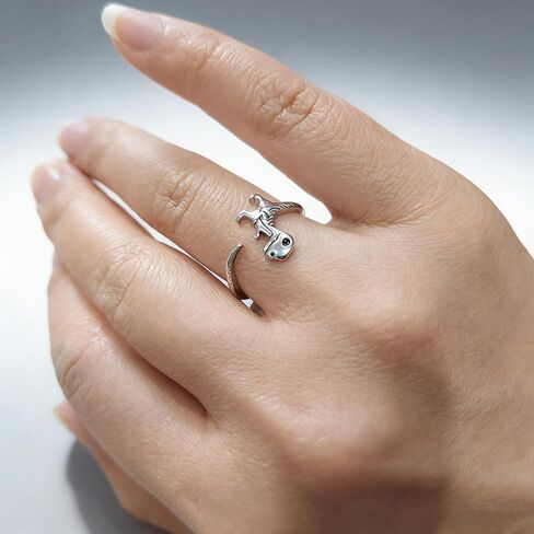 2Pcs Dinosaur Rings for Men BFF Dinosaur Ring in Saudi Arabia