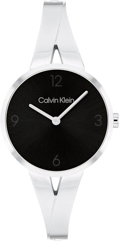 Calvin Klein Joyful - Women's 2H Quartz Watch Stainless Steel Case Bangle Bracelet - Water Resistant 3 ATM/30 Meters - Adjustable Links for a Custom Fit - 30 mm in Saudi Arabia