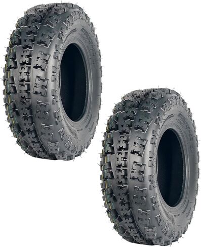 مجموعة Garvee مكونة من 4 إطارات رياضية ATV بدون أنابيب - 22x7-10 أمامي و22x11-9 خلفي، 6 إطارات لجميع التضاريس لركوب الدراجات والسباق، الحواف غير متضمنة in Kuwait
